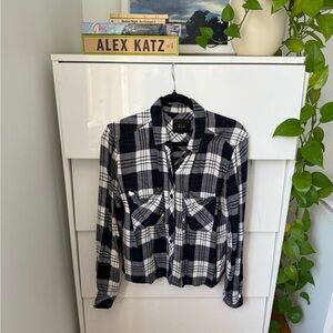 Rails Black and White Plaid Women's Jacket